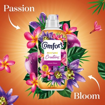 Comfort Creations Passion Bloom audinių minkštiklis 45 skalbimai 1,35 l Comfort Creations Passion Bloom audinių minkštiklis 45 skalbimai 1,35 l
