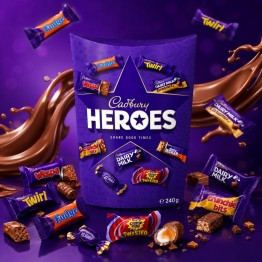 CADBURY HEROES šokoladinių saldumynų rinkinys 240 g