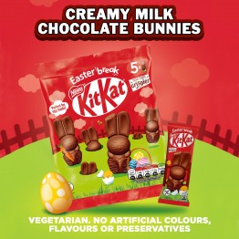 KIT KAT ICON BUNNY Velykiniai šokoladiniai zuikiai 81 g