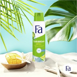 FA CARIBBEAN WAVE purškiamas dezodorantas 150 ml
