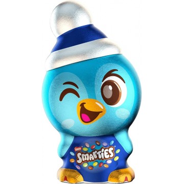 SMARTIES ICON PENGUIN šokoladinis pingvinas su spalvingais dražė 94 g