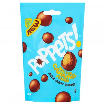 POPPETS SALTED CARAMEL sūdytos karamelės skonio žirniukai 95 g