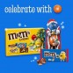 M&M'S CRISPY SANTA MINI šventinių šokoladinių saldainių maišelis 59 g