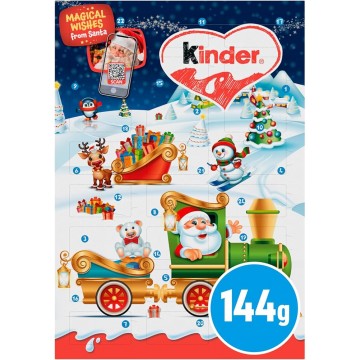 KINDER MIXED CHILD ADVENT CALENDAR šokoladinis advento kalendorius 144 g