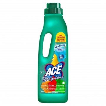 ACE ULTA STAIN REMOVER dėmių valiklis spalvotiems audiniams 1l