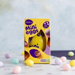 CADBURY MINI EGGS EGG Velykinis šokoladinis kiaušinis su žirniukais viduje 95 g