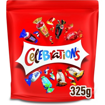 CELEBRATIONS POUCH šokoladinių saldainių maišelis 325 g
