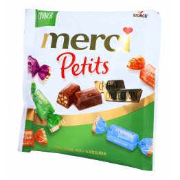 MERCI PETITS CRUNCH COLLECTION šokoladiniai saldainiai 125 g