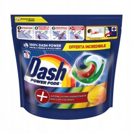 DASH HYGIENE COLOR skalbimo kapsulės spalvotiems audiniams 46 vnt