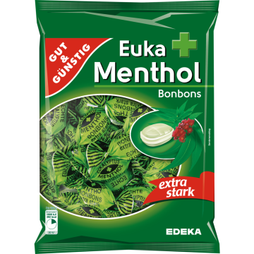 GUT GÜNSTIG EUKA MENTHOL saldainiai  250 g