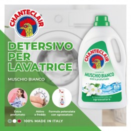 CHANTECLAIR LAVATRICE MUSCHIO BIANCO audinių skalbiklis 1,575 l