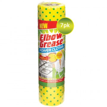 ELBOW GREASE POWER CLOTHS paviršių valymo šluostės 7 vnt