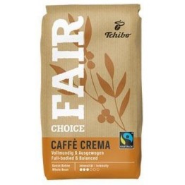 TCHIBO FAIR CHOICE CAFFE CREMA kavos pupelės 1 kg