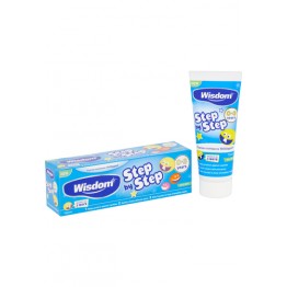 WISDOM KIDS STEP BY STEP 0-3 YEARS vaikiška dantų pasta 75 ml