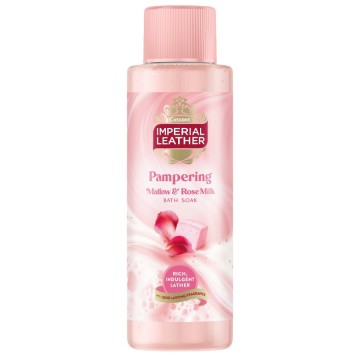 IMPERIAL LEATHER PAMPERING MALLOW AND ROSE MILK kvapnios vonios putos 200 ml