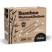DELUXE BAMBOO ekologiški ausų krapštukai 200 vnt