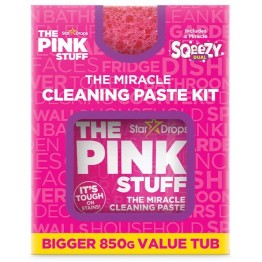 THE PINK STUFF valymo pasta su dvipuse valymo kempinėle 850 g