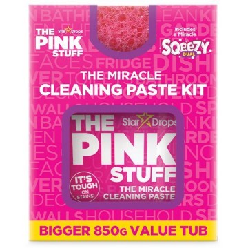 THE PINK STUFF valymo pasta su dvipuse valymo kempinėle 850 g
