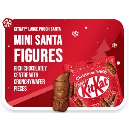 KIT KAT SANTA POUCH kalėdiniai šokoladiniai saldainiai 264 g