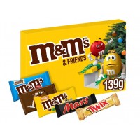M&MS & FRIENDS MED SELECTION BOX šokoladinių batonėlių rinkinys 139 g