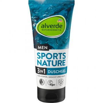 ALVERDE SPORTS NATURE 3 IN 1 dušo gelis vyrams 200 ml