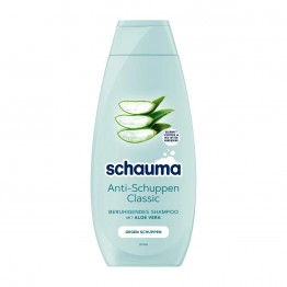 SCHAUMA SHAMPOO ANTI SCHUPPEN CLASSIC ALOE VERA šampūnas nuo pleiskanų 400 ml