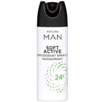 BIOCURA MAN SENSITIVE ACTIVE purškiamas dezodorantas 200 ml
