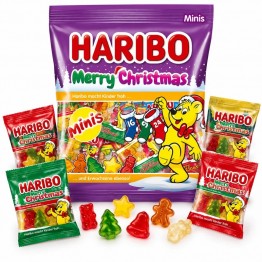 HARIBO MERRY MIX MINIS kalėdinis guminukų rinkinys 160 g