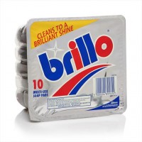 BRILLO universalūs šveistukai su valymo priemone 10 vnt