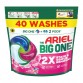 ARIEL BIG ONE PINK skalbimo kapsulės su dviguba dėmių ir kvapų šalinimo galia 40 vnt