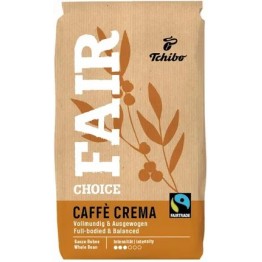 TCHIBO FAIR CHOICE CAFFE CREMA kavos pupelės 1 kg