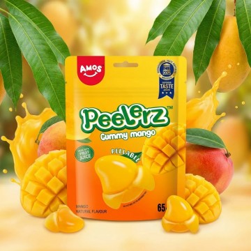 AMOS PEELERZ MANGO mangų skonio guminukai 65 g