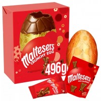 MALTESERS GIANT EGG mega dydžio Velykinis šokoladinis kiaušinis 496 g