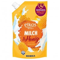 ELKOS skystas muilas su pienu ir medumi 1 l