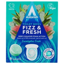 ASTONISH EUCALYPTUS FRESH tualeto valymo tabletės 8 vnt