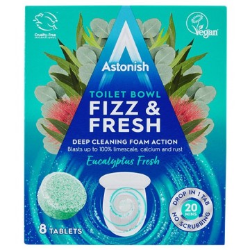 ASTONISH EUCALYPTUS FRESH tualeto valymo tabletės 8 vnt