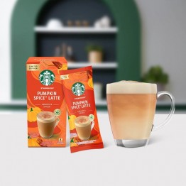 STARBUCKS SACHETS PUMPKIN LATTE MIX tirpi kava 4 vnt