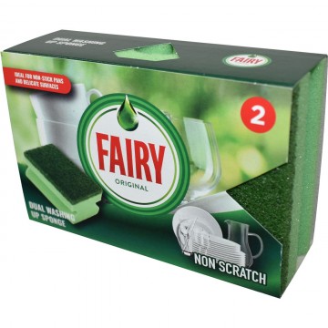 FAIRY ORIGINAL SPONGE indų plovimo kempinės 2 vnt
