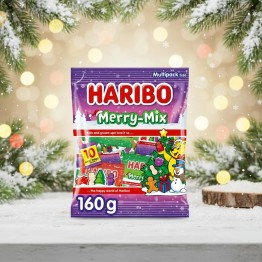 HARIBO MERRY MIX MINIS kalėdinis guminukų rinkinys 160 g