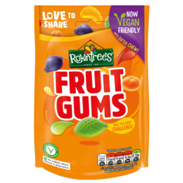 NESTLE - ROWNTREE FRUIT GUMS POUCH VEGAN vaisių pastilės 143 g