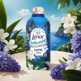LENOR OUTDOORABLES CAPRI koncentruotas audinių minkštiklis 966 ml