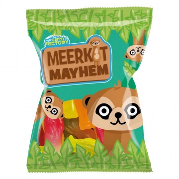 BAG MEERKATS JELLY SWEETS vaisių skonio guminukai 135 g