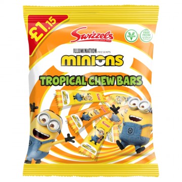 SWIZZ MINIONS TROPICAL susikramtomi saldainiai 120 g