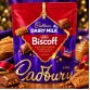 CADBURY BISCOFF šokoladiniai saldainiai su sausainių gabalėliais 244 g
