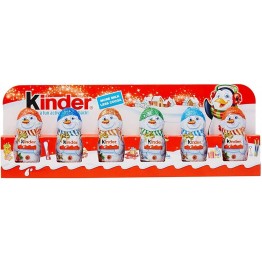 KINDER MINI CHRISTMAS FIGURE pieniško šokolado figurėlės 90 g