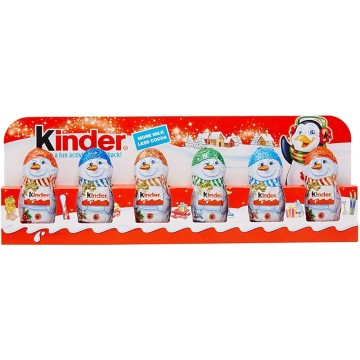 KINDER MINI CHRISTMAS FIGURE pieniško šokolado figurėlės 90 g