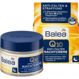 BALEA ANTI FALTEN Q10 naktinis vdeio kremas nuo raukšlių 50 ml