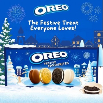 OREO SELECTION BOX šventinių sausainių rinkinys 170 g