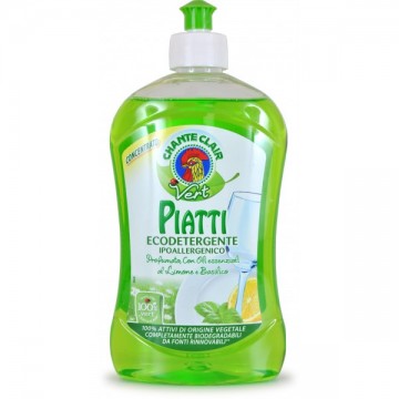 CHANTECLAIR VERT ECODETERGENTE PIATTI LIMONE E BASILICO ekologiškas indų ploviklis 500 ml