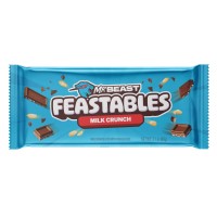 MR BEAST FEASTABLES CRUNCH traškus pieniškas šokoladas 60 g